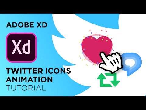 Twitter Icon Animations in Adobe Xd - Auto Animate | Design Weekly