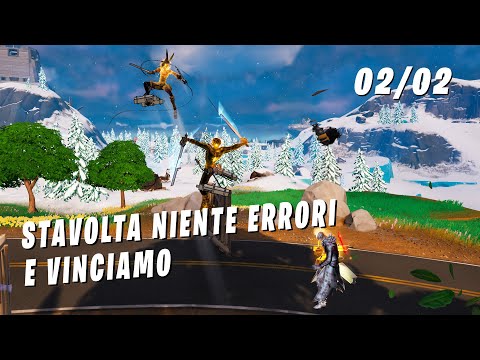 Finiamo come la volta precedente ma senza errori