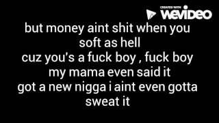 TRINA F**CK BOY LYRICS