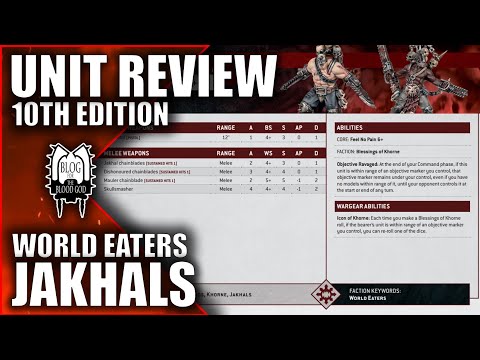 Jakhals Datasheet Review - 10th Edition - World Eaters