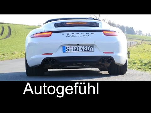 2016/2015 Porsche 911 Carrera GTS Cabriolet Sound & acceleration 0-100 km/h 0-60 mph