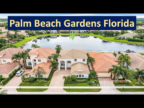 Beautiful Lakefront Pool Home in Palm Beach Gardens,...