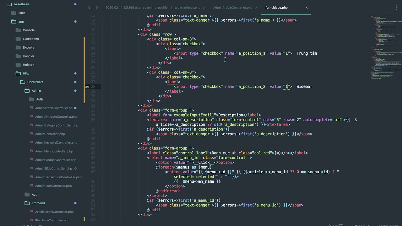 [Seri] - Website đồng hồ - Xử lý lưu vị trí bài viết