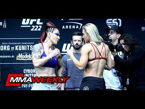UFC 222 Ceremonial Weigh: Cris Cyborg vs Yana Kunitskaya