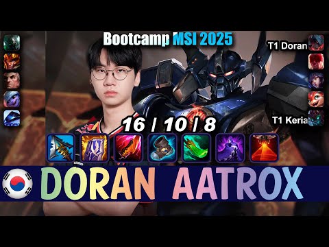 T1 Doran AATROX vs MORDEKAISER Top - Patch 25.13 NA Ranked | Bootcamp MSI 2025 | lolrec