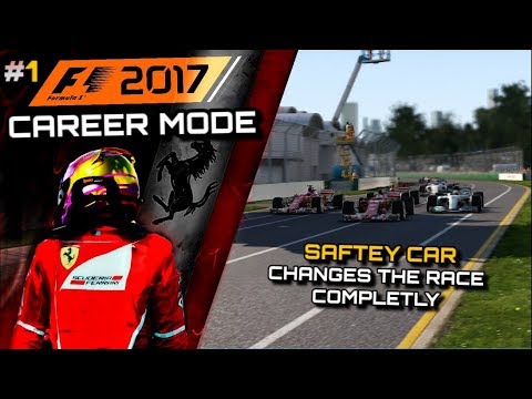 SAFETY CAR CHANGES THE RACE COMPLETLY! - F1 2017 CAREER MODE PART 1: AUSTRALIA (110% AI)