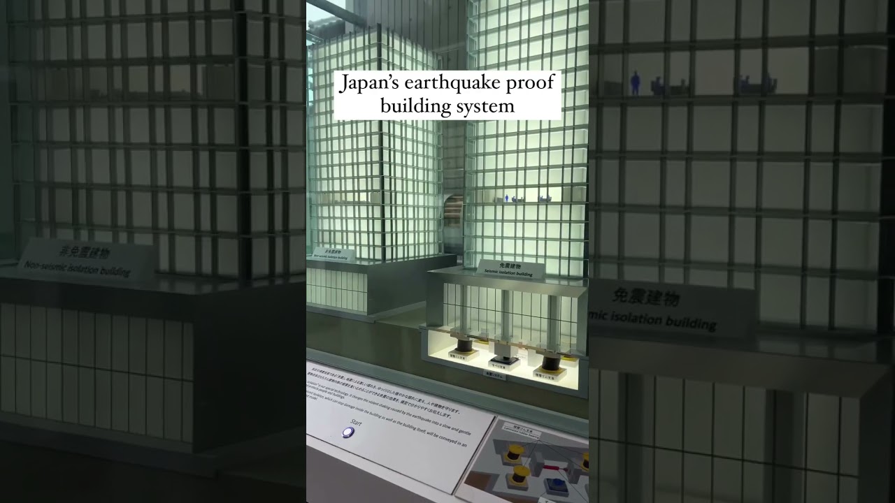the use of seismic isolation bearings. bearings allow the building move horizontally in  earthquake.