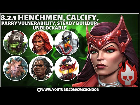 MCOC: Act 8.2.1: Henchman, Calcify, Parry Vulnerability, Steady Buildup: Unblcokable - Sigil Witch