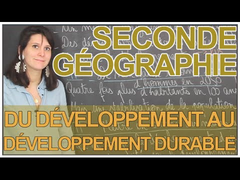 Du développement au développement durable - Géographie - Seconde - Les Bons Profs