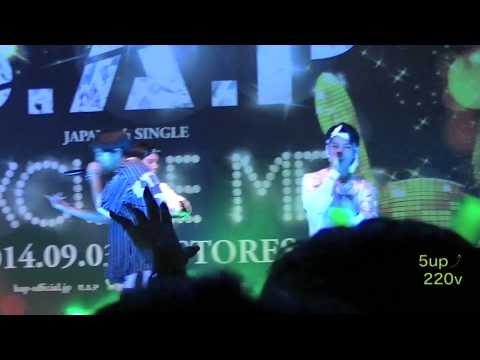 140903 B.A.P nico nico event no mercy ＋01:03~ jongup throw kiss