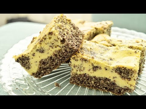TOPFEN-MOHN SCHNITTEN | super SAFTIG und LECKER | Quarkschnitte mit Mohn