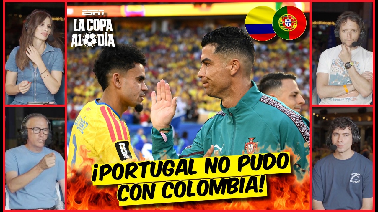 COLOMBIA FRENA a CRISTIANO RONALDO y EMPATA con PORTUGAL antes de los 16vos | La Copa Al Día