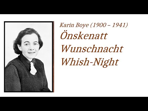 Karin Boye/Emil Sundberg: Önskenatt (Wunschnacht/Wish-Night)  - svenska, deutsch, english
