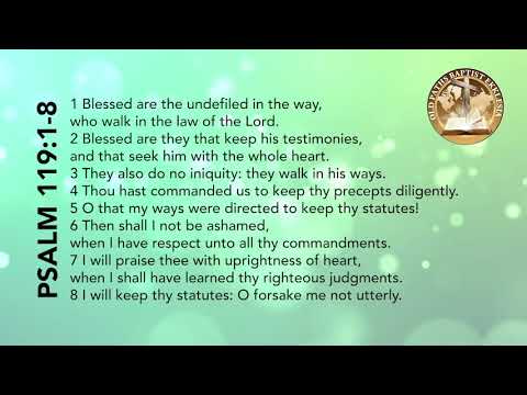 KJV Scripture Song - Psalm 119:1-8