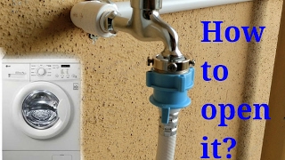 How to open front load washing machine inlet pipe