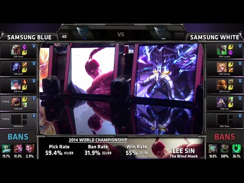 Samsung White vs Samsung Blue | Game 3 Semi Finals S4 Worlds LOL 2014 Playoffs | SSW vs SSB G3