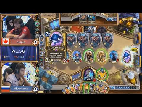 Русскоязычные комментарии. SilverName vs Purple PLAYOFF 1/4 WESG 2019. Целая игра.