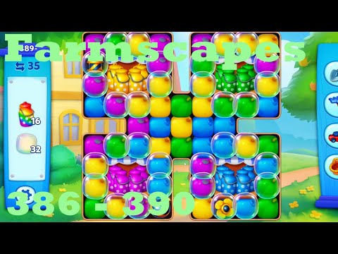 Farmscapes Level 386 - 390 HD Gameplay Walkthrough |  3 - match game | android | ios | pc | app