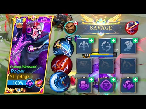 ROGER BEST DAMAGE BUILD AND ASSASIN EMBLEM SET 2023🔥 | ROGER BEST BUILD 2023 | MLBB
