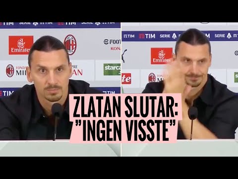 Här meddelar Zlatan att han slutar: "Ingen visste"