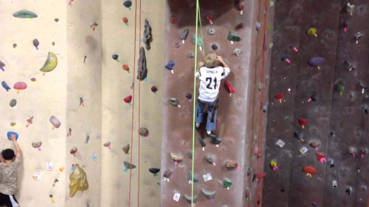 Rock climbing birthday party