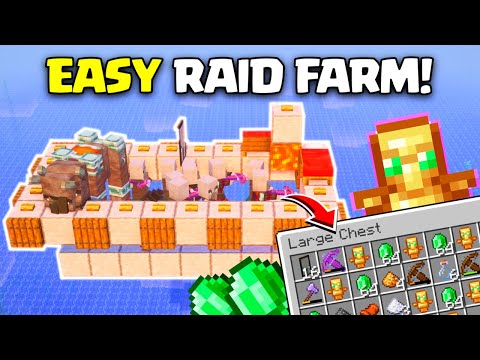 Minecraft Raid Farm 1.21+ (Bedrock & Java) – Easy & Efficient
