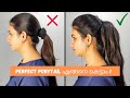 How To Tie A Perfect PONYTAIL Malayalam Keerthi S Katalog
