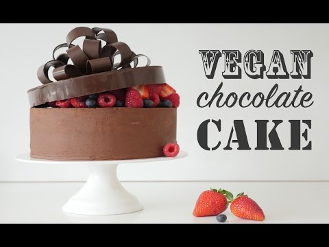 ヴィーガンチョコレートケーキのレシピ そのアンReardon＆ヴィーガンフロスティングを調理する方法 (VEGAN CHOCOLATE CAKE RECIPE How To Cook That Ann Reardon & vegan frosting)