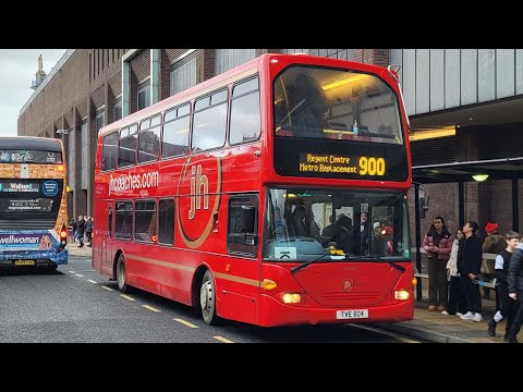 JH Coaches Scania N94UD OmniDekka TVE 804 on the 900