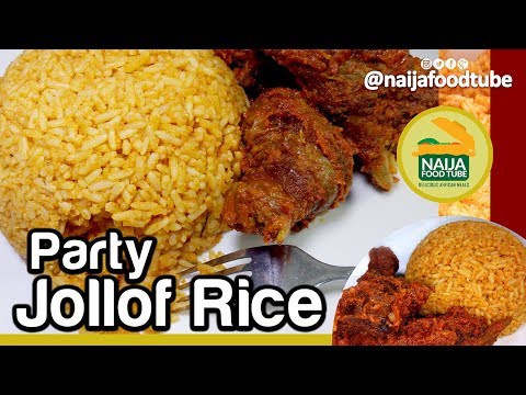 Party Jollof Rice (Nigerian Jollof) | Nigerian Food | NaijaFoodTube