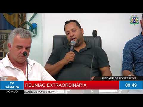 REUNIÃO EXTRAORDINÁRIA DA CÂMARA MUNICIPAL DE PIEDADE DE PONTE NOVA - 06/11/2025