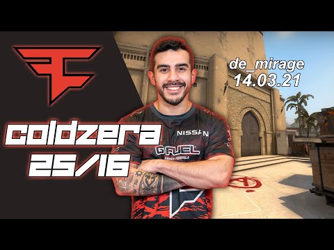 CSGO POV FaZe coldzera (25/16) vs Mousesports (de_mirage) @ESL PRO League Season 13