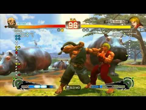 Super Street Fighter 4: Arcade Edition Bullcat (Gouken) vs kazu63 (Ken) - Ranked Match