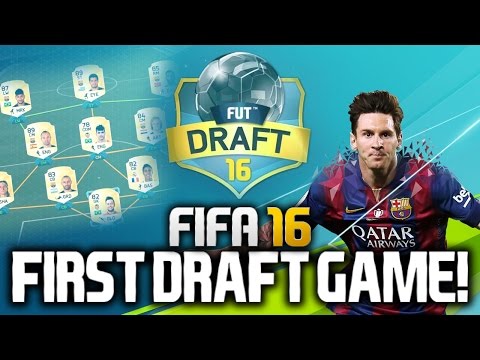 FIFA 16: MY FIRST DRAFT GAME! (FUT 16 GAMEPLAY)