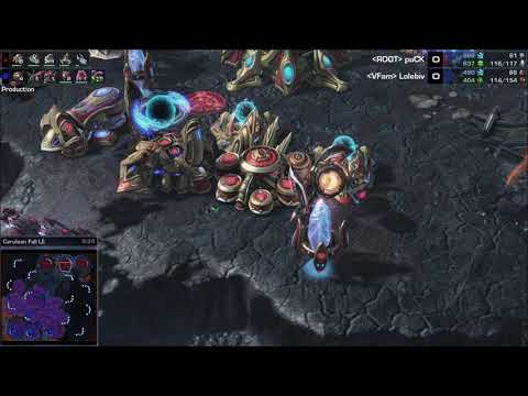 puCK (P) v ViBE (Z) on Cerulean Fall - StarCraft 2 - Legacy of the Void 2018