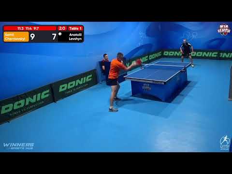 16:00 Serhii Cherniavskyi 3 - 0 Anatolii Levshyn West 3 WIN CUP 14.11.2022 | TABLE TENNIS WINCUP