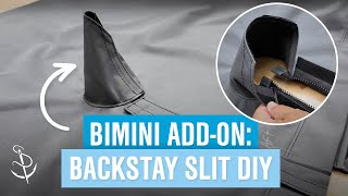 How to Sew Backstay Slits in a Bimini Top