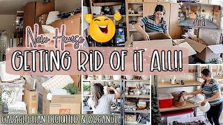 NEW HOUSE GARAGE CLEAN DECLUTTER & ORGANIZE 2025 :: MESSY HOUSE TRANSFORMATION