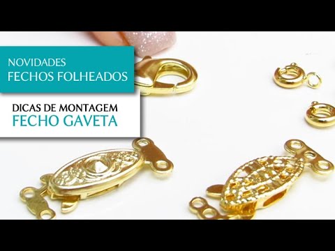 Novos Fechos Folheados para Montagem de Semi Joias - Pedra Mística