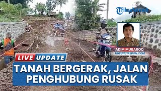 Jalan Penghubung Majalengka-Sumedang Alami Pergerakan Tanah, hanya Bisa Dilalui Sepeda Motor