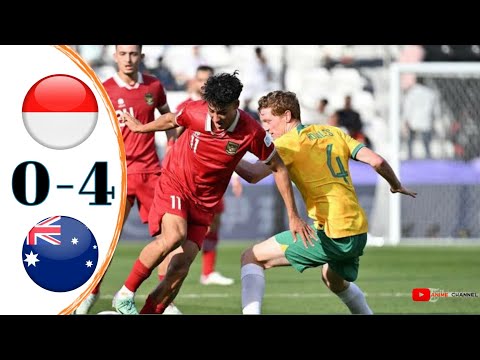 AsianCup2023 - Round of 16 - Australia 4 - 0 Indonesia 🔥🔥🔥