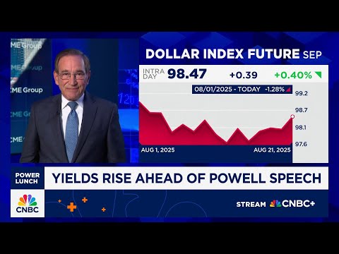 Bond yields rise ahead of Powell's Jackson Hole speech