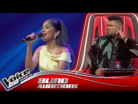 Umasha Erandi | Nissara Sansara (නිස්සාර සංසාර) | Blind Auditions | The Voice Teens Sri Lanka S3