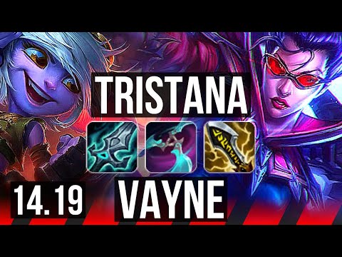 TRISTANA vs VAYNE (TOP) | 8 solo kills, Dominating | EUW Diamond | 14.19