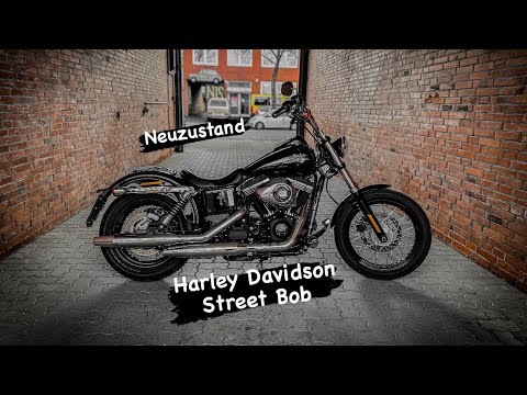 Harley Davidson Street Bob 2017 103er Motor 1. Hand wie neu Black