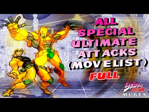 All Ultimate Attacks from JoJo's Bizarre Adventure MUGEN GAME Beta 2.5 (Full)