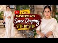 Free Masterclass Saree Draping Step By Step Saree Draping For Beginners How To Drape Saree Neatly