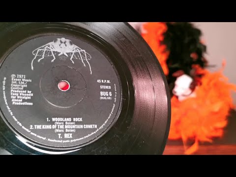 The King Of The Mountain Cometh ~ T. Rex ~ 1971 Fly 45rpm Vinyl Single Record ~ Marc Bolan 75th