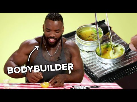 Bodybuilders Try Tiny Cooking