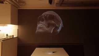 Try to reproduce this video on white, grey screen with such blackness